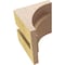 Ekena Millwork 4"W x 4"D x 4"H Wide Rivera Rough Cedar Woodgrain TimberThane Corbel, Primed Tan CORUR04X04X04RIVRCPR - alternate 4